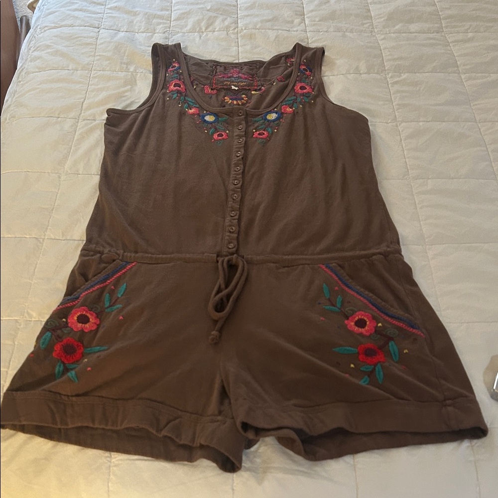 Johnny Was  Embroidered Romper